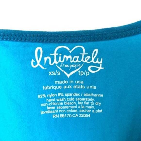 INTIMATELY FREE PEOPLE Teal Lace Dress‎  3/4 Sleeve Size XS/S - Picture 4 of 5